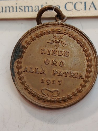 Medaglia 1917 date - 1917, oro