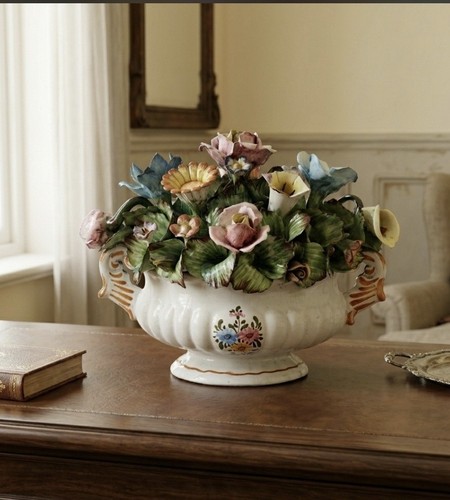 Centrotavola fiori ceramica - centrotavola,