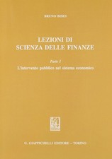 Lezioni di scienza delle finanze. L'intervento pubblico nel sistema economico (