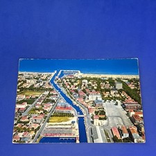 CERVIA MILANO MARITTIMA PANORAMA AEREO DEL PORTO CANALE - CARTOLINA A COLORI