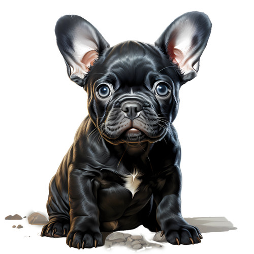 Bulldog francese cane auto