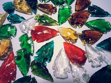 50 punte di freccia punta punta freccia flecha vetro colorato