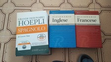 Lotto 3 dizionari Hoepli e Rusconi – Spagnolo, Inglese, Francese – ottime...