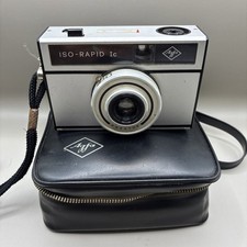 Fotocamera Parator Agfa Iso Rapid 1C vintage in custodia con flash cubo - non testata