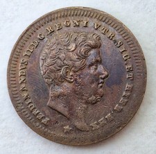 Napoli Due Sicilie Ferdinando II Borbone bel 2 tornesi 1843