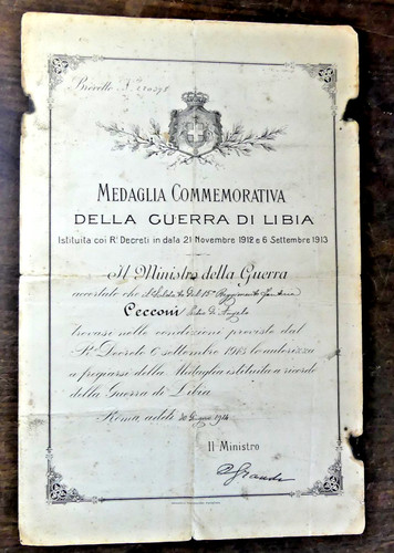 Guerre diploma della - 14-18,