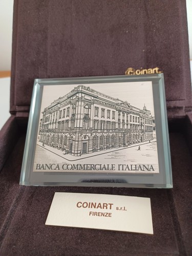 Targa commrmorativa banca - targa, "banca