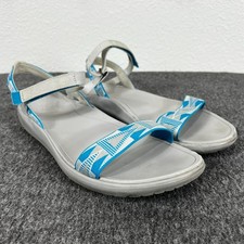 Sandali donna Teva Terra-Float Nova Tacion 9 cinturini grigio azzurro