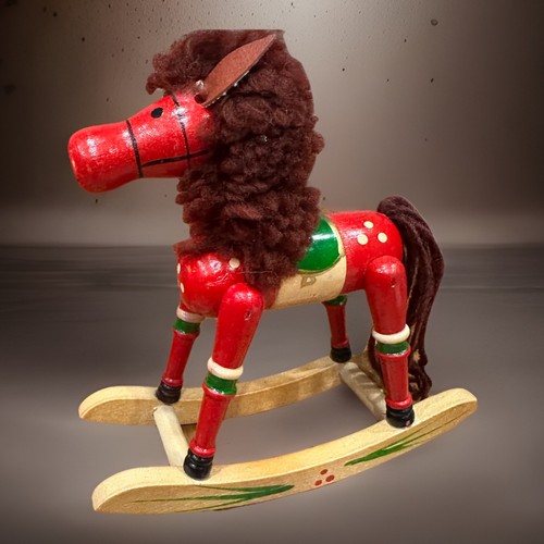 Statuina cavallo dondolo in - dondolo,
