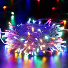 Luci di Natale Multicolor 10M 100 LED Luci Stringa 8 Modalità Impermeabile Cavo