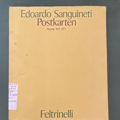Edoardo sanguineti postkarten - edoardo,