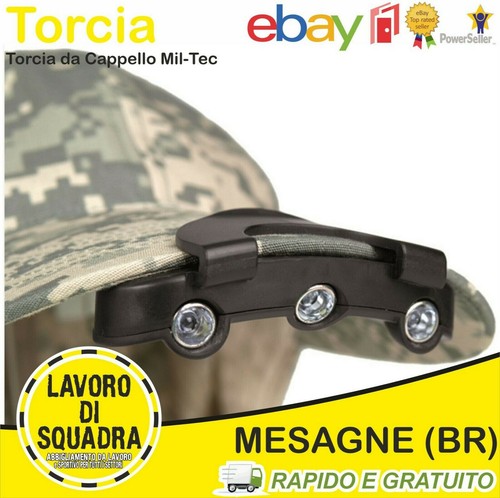 Torcia tattica cappello 3 - torcia,