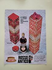 ROSSO ANTICO APERITIVO CLIPPING RITAGLIO PUBBLICITA' ANNI 60 ADVERTISING #G19