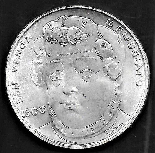 Moneta argento 500 lire - 500,
