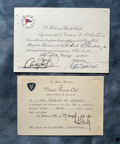 Vintage habana yacht club - yacht, 1886