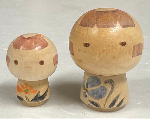 Yamanaka sanpei kokeshi coppia - yamanaka,