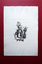 Walter Mac Mazzieri Grande Tavola Originale Incisione 1971 Firmata Numerata