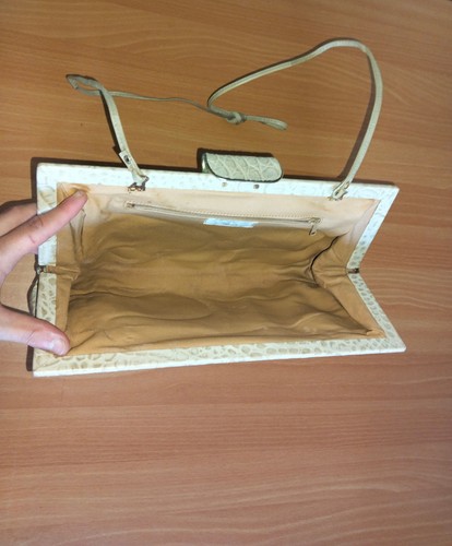 Borsa mano pelle con - pelle,