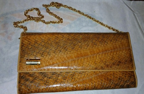 Pochette pelle serpente - in,