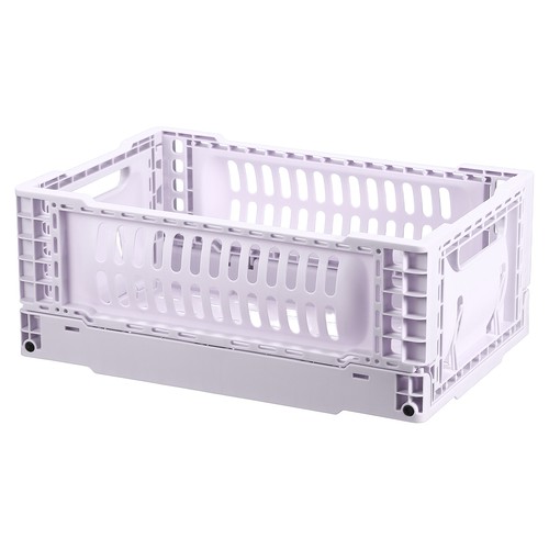Folding storage basket