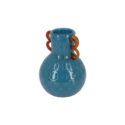 Vaso colorato vetro - , soffiato