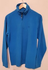 FELPA MICROPILE x 2 : Grigio e Blu : Taglia M : LEGGERO : MEZZA ZIP : TRESPASS 