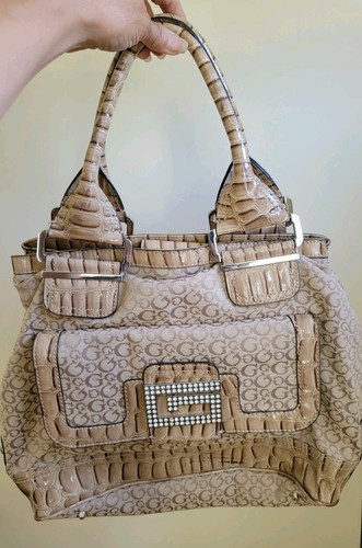 Borsa guess finto croc logo - croc, g