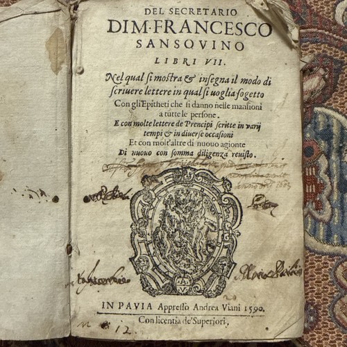 Segretario francesco sansovino - francesco,