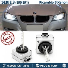 2 Lampadine BIXENON D1S PER Bmw serie 3 E90 E91 RICAMBIO Luci 35W 6000K HID GHIA