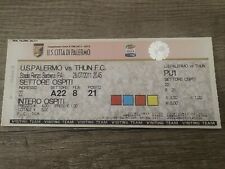 Biglietto calcio Palermo-Thun 2011 (svizzera,usa,germania,belgio,usa,cina)