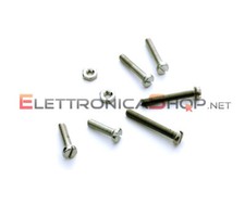 Set 6 viti 2 bulloni 2 rondelle per fissaggio testina headshell shell giradischi