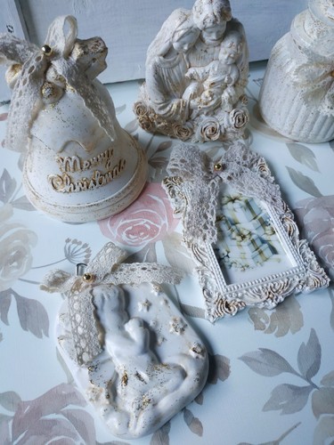 Decorazioni natalizie gesso - decorazioni,