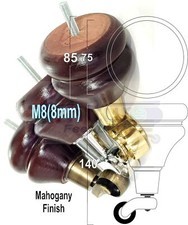 2x Gambe per Mobili in Legno