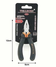 x Mini Pinza Universale 115 mm Impugnatura Ergonomica Fabbro Elettricista Hmj