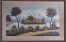 Grande paesaggio lacustre lago