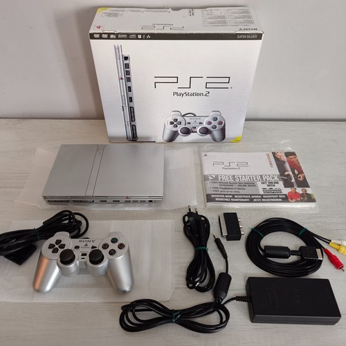 Sony ps2 slim satin silver - ps2,