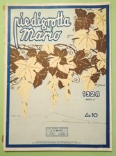 Spartito Piedigrotta Mario 1928 Music Sheet Musica Partitura Canzoni Rivista