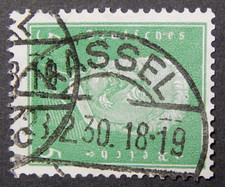 DR 1928: FM "HINDENBURG", 5 Pfg., timbro circolare: "KASSEL 23.2.30"