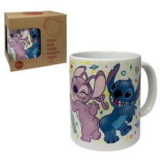 TAZZA MUG STITCH E ANGEL DISNEY IN CERAMICA STAMPA SUBLIMATICA 325 ML