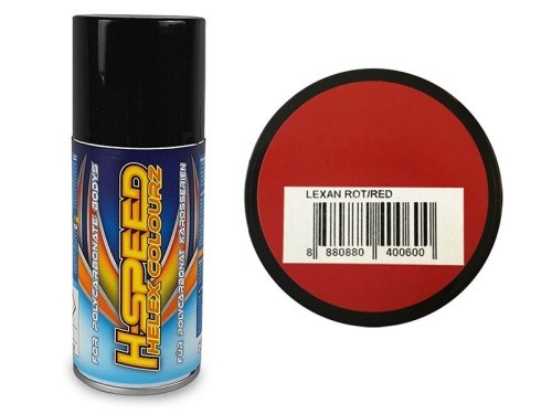 Lexan spray rosso - rosso/rosso, 150ml