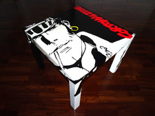Tavolino arte dipinto mano - d'arte,