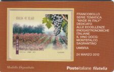 2012 TESSERA FILATELICA UNIF. n. 800 - VINO DOCG MONTEFALCO SAGRANTINO MF64064