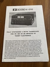 Foglietto Icom Ic-211e - KP190