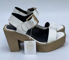 Zara Bianco Zeppe IN Pelle