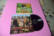 BEATLES LP SGT PEPPER'S ORIG ITALY STEREO 1967 EX LAMINATED COVER !!!