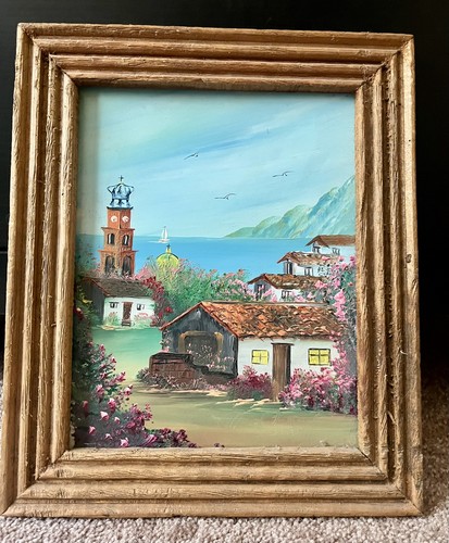 Dipinto olio costa
