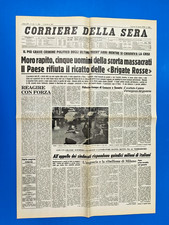 CORRIERE DELLA SERA 17 MARZO 1978 RAPIMENTO ALDO MORO BRIGATE ROSSE BR ROMA 3