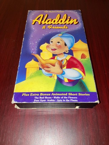 Aladdin friends vhs vcr - aladdin,