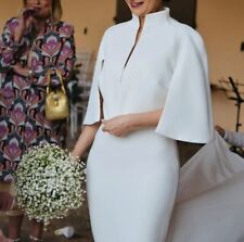 Bolero in crepe couture a mantella Atelier EME bianco avorio S / IT 40 