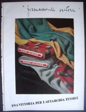 1940 AUTARCHIA TESSILE stoffe tessuti LEUMANN pubblicit